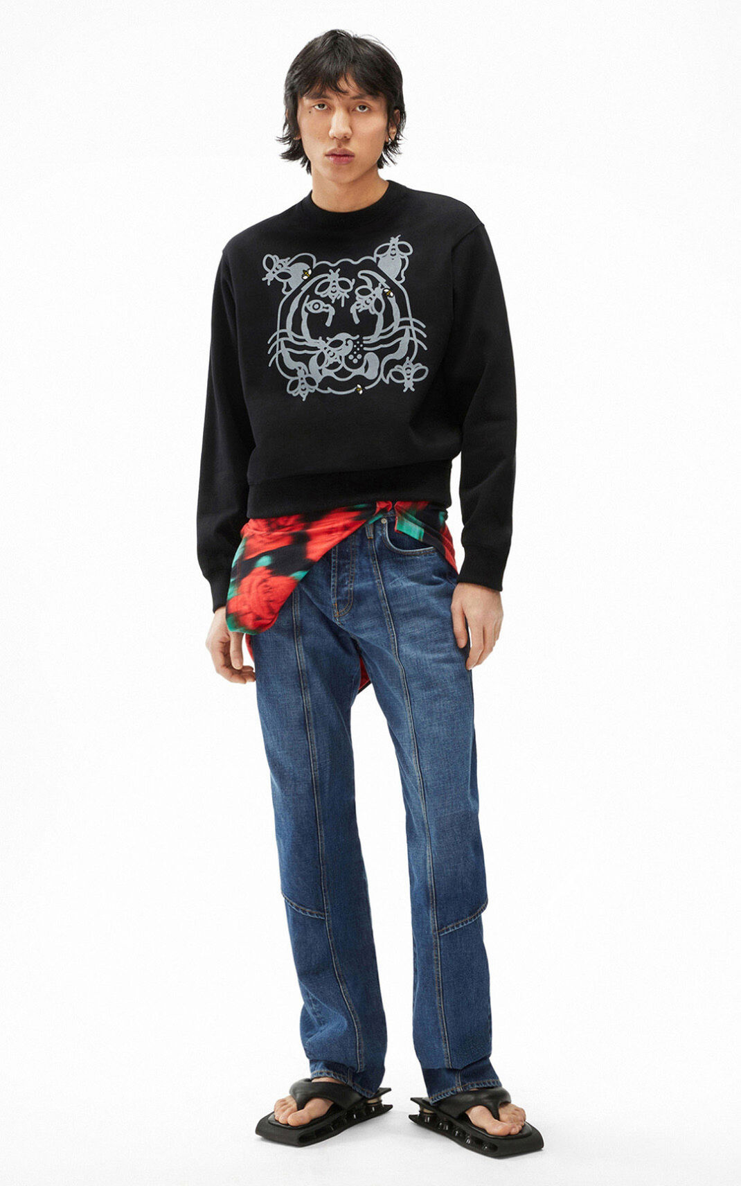 Kenzo Bee a Tiger Sweatshirt Herre - Sort DK-683978